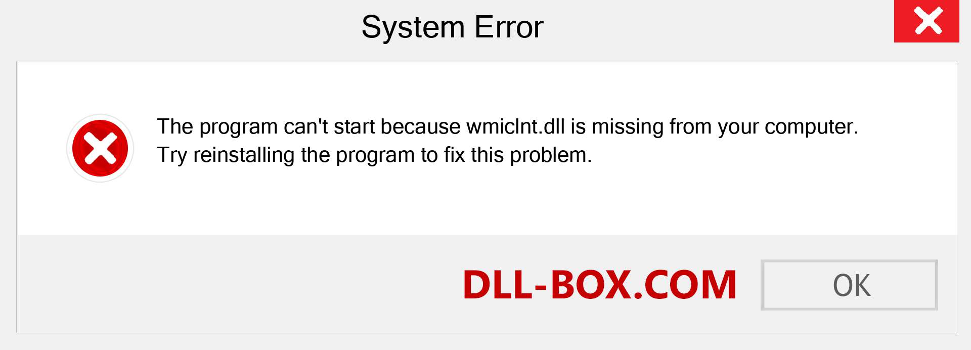  wmiclnt.dll file is missing?. Download for Windows 7, 8, 10 - Fix  wmiclnt dll Missing Error on Windows, photos, images